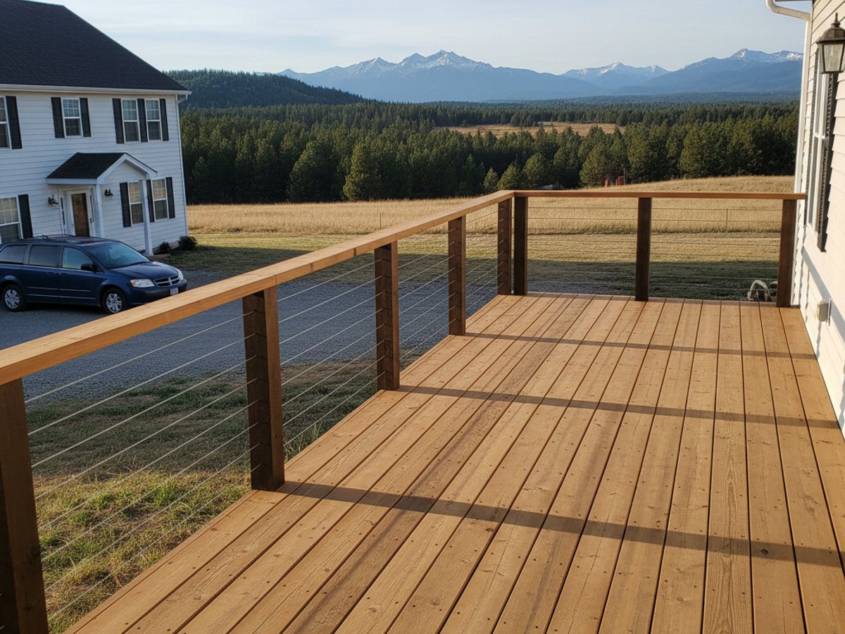 Deck Resurfacing completed by Mighty Deck Solutions in Avon, MT